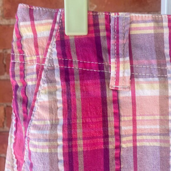 pink plaid shorts - Picture 4 of 11